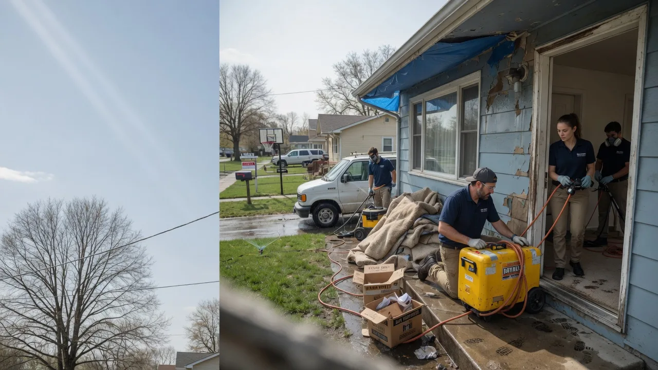 Basement Flood Cleanup in Lansing, IL near me